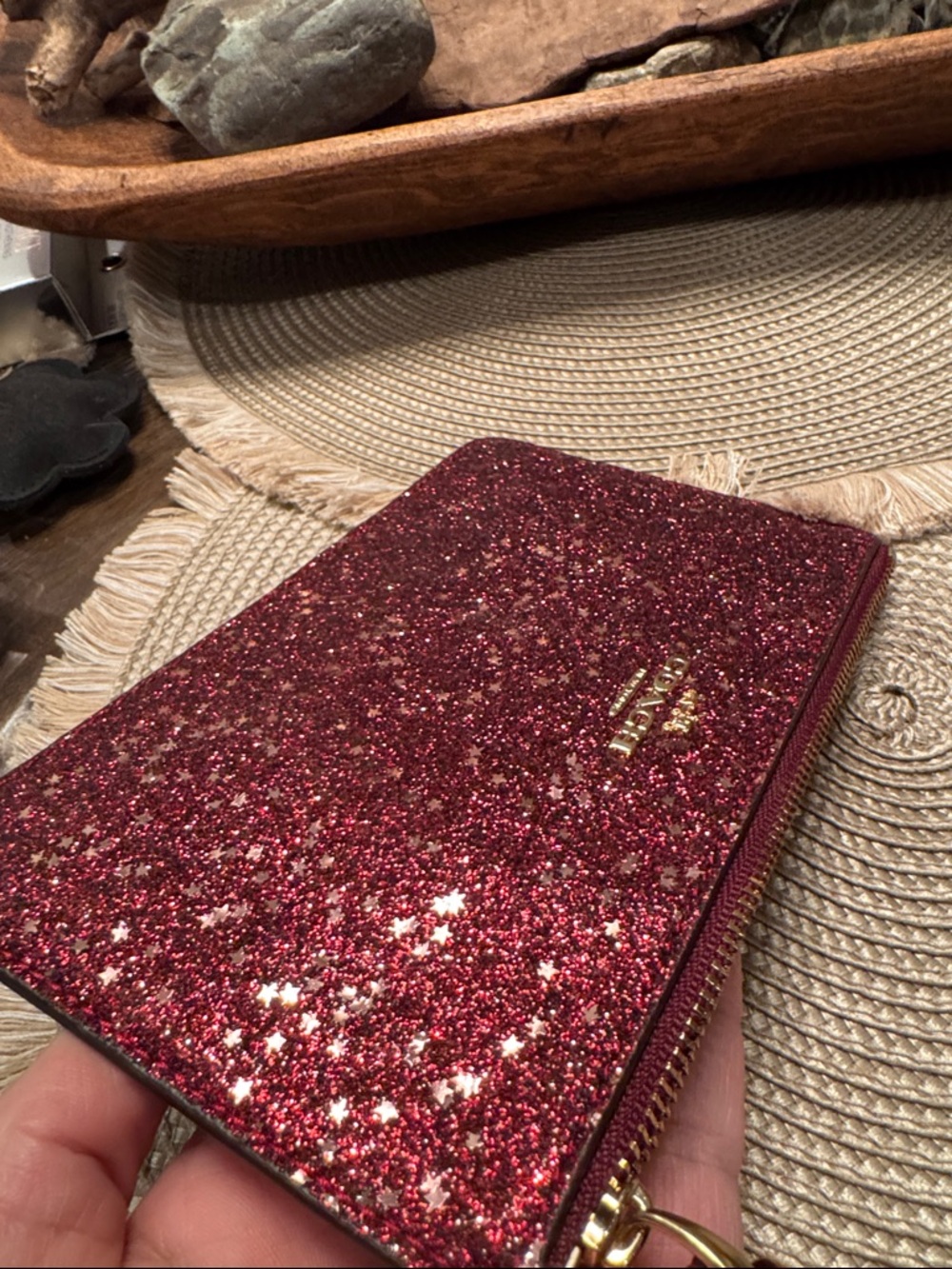 Coach Pink Glitter OR Pink Signature Monogram Wristlet -CHOOSE 1 - Picture 6 of 7